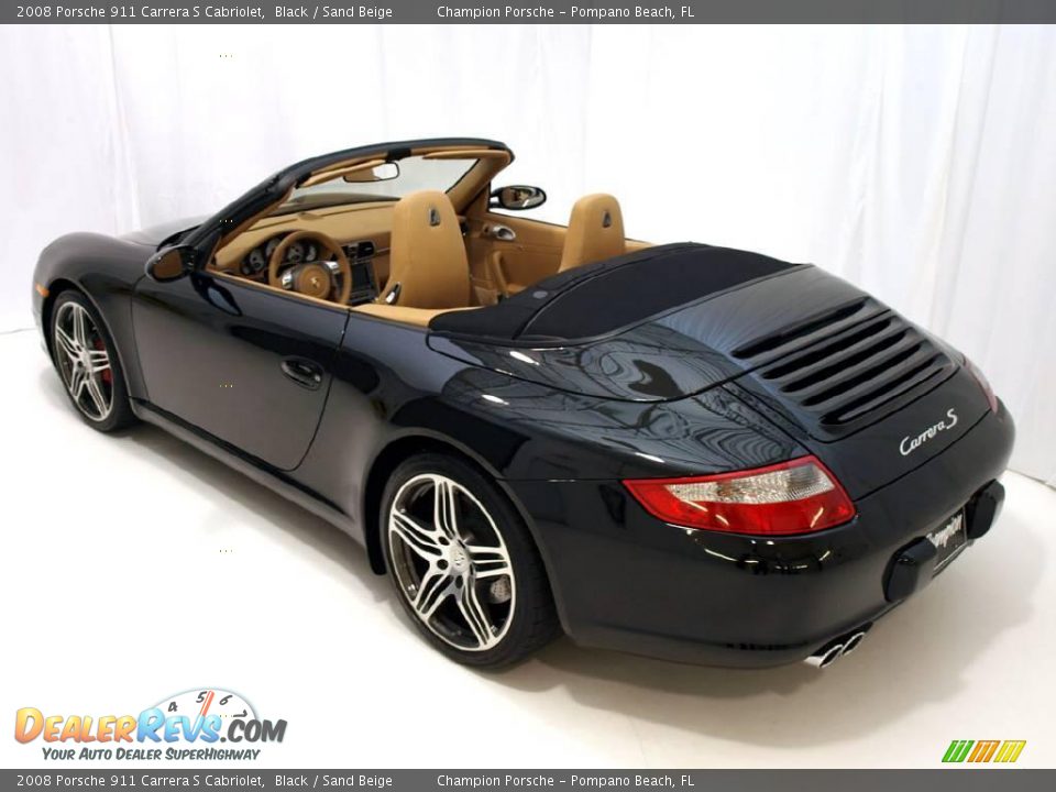 2008 Porsche 911 Carrera S Cabriolet Black / Sand Beige Photo #20