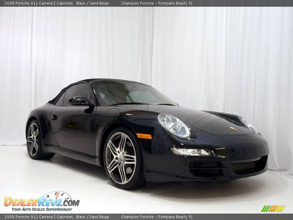 2008 Porsche 911 Carrera S Cabriolet Black / Sand Beige Photo #21