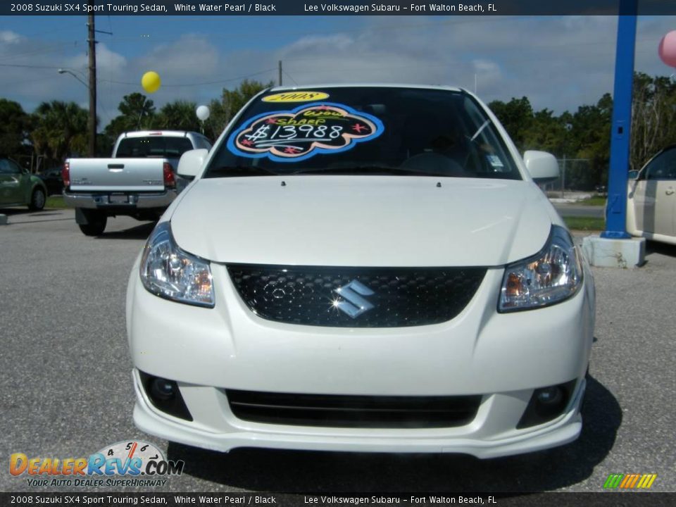 2008 Suzuki SX4 Sport Touring Sedan White Water Pearl / Black Photo #8
