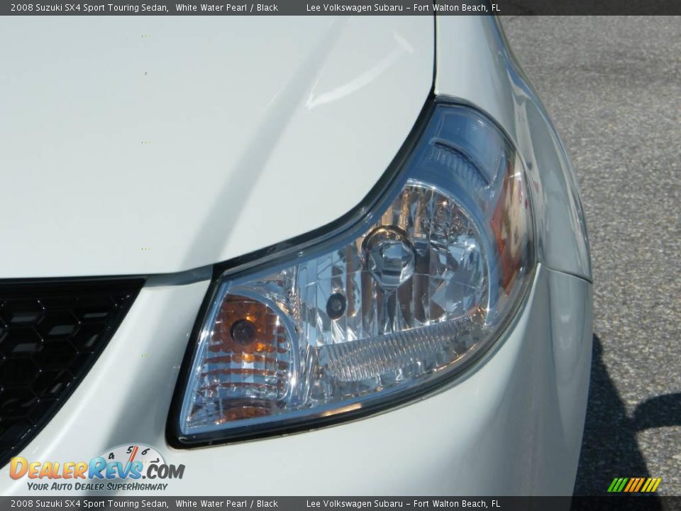 2008 Suzuki SX4 Sport Touring Sedan White Water Pearl / Black Photo #9