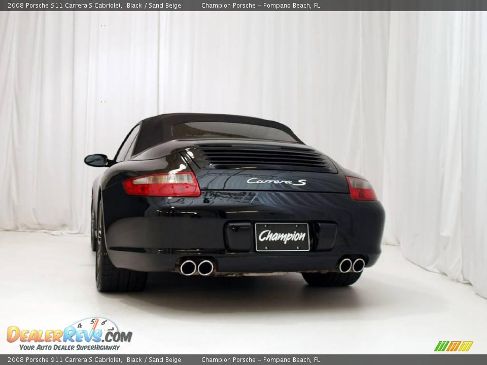 2008 Porsche 911 Carrera S Cabriolet Black / Sand Beige Photo #23