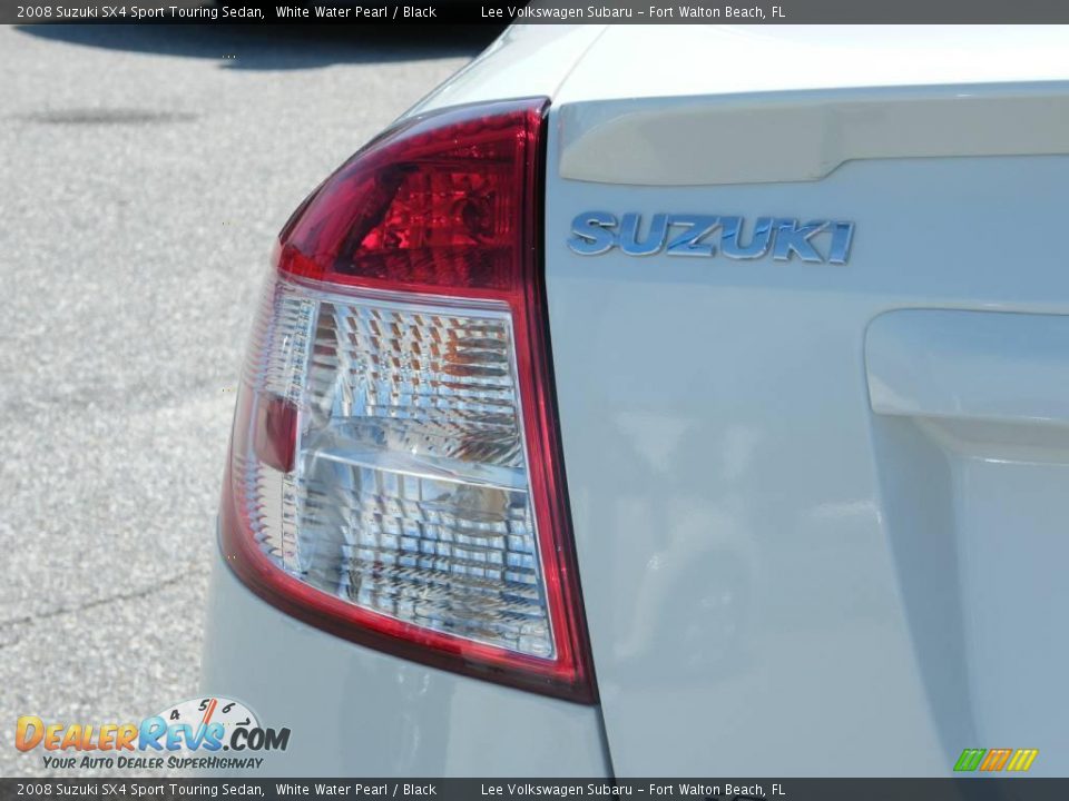 2008 Suzuki SX4 Sport Touring Sedan White Water Pearl / Black Photo #10