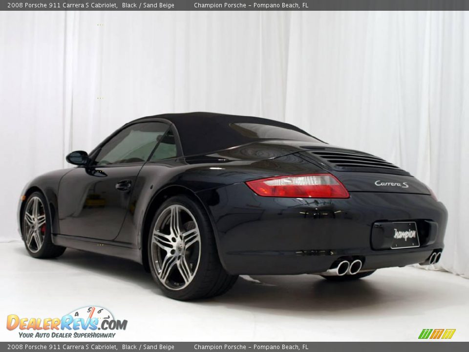2008 Porsche 911 Carrera S Cabriolet Black / Sand Beige Photo #24