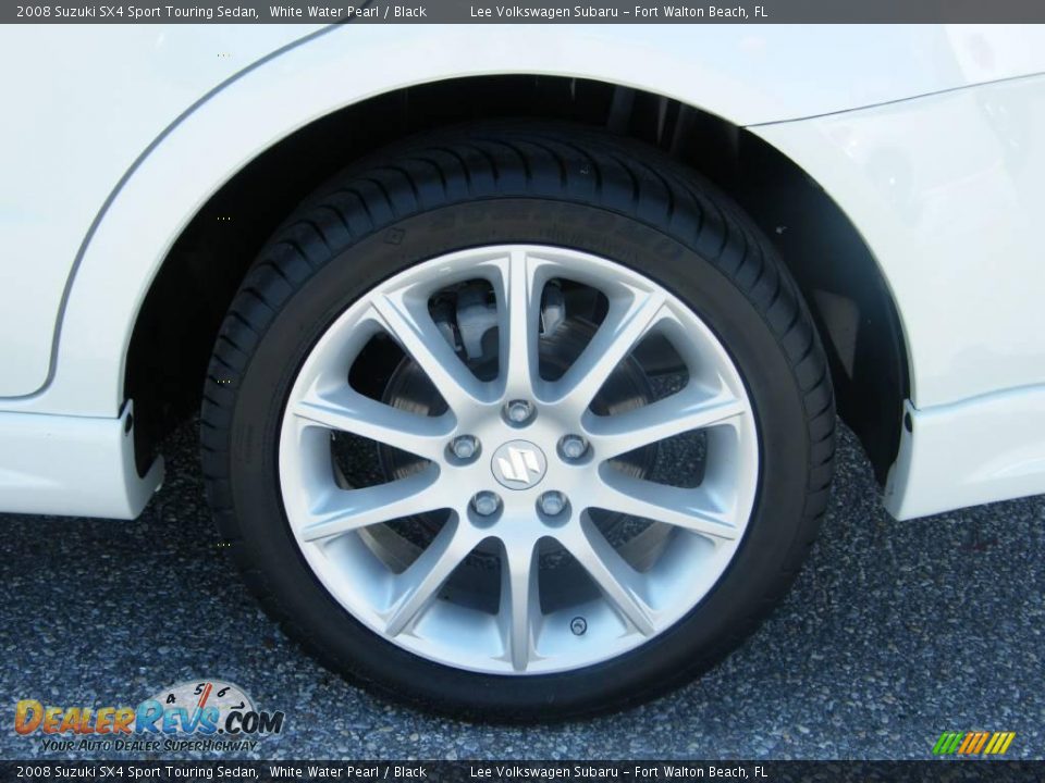 2008 Suzuki SX4 Sport Touring Sedan White Water Pearl / Black Photo #11
