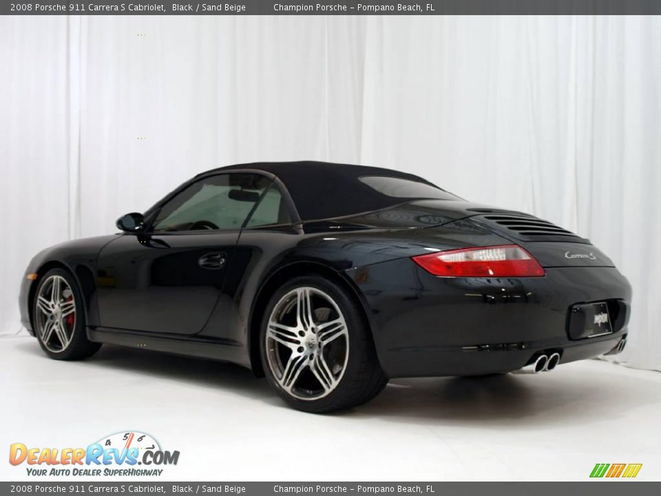 2008 Porsche 911 Carrera S Cabriolet Black / Sand Beige Photo #25