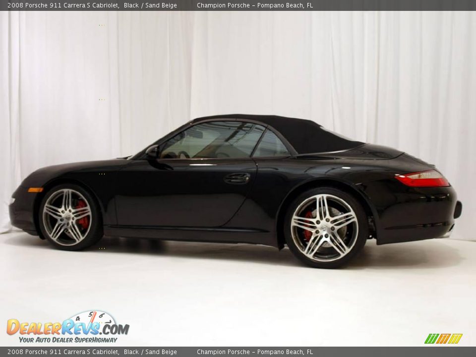 2008 Porsche 911 Carrera S Cabriolet Black / Sand Beige Photo #26