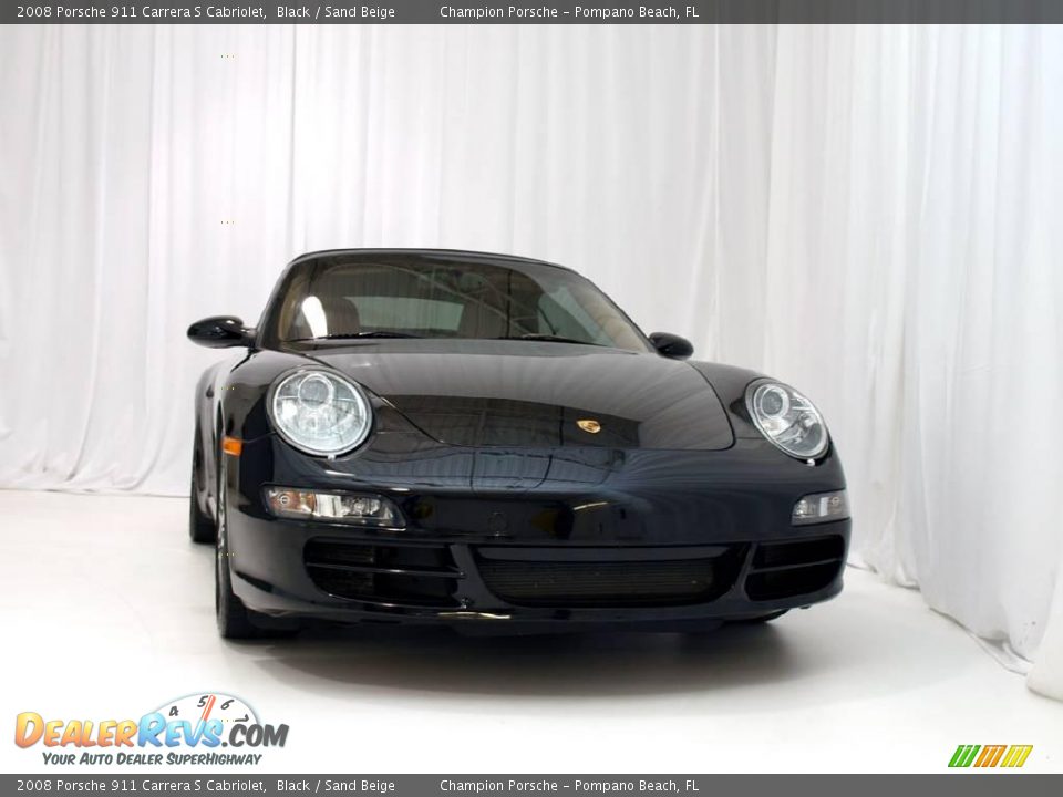 2008 Porsche 911 Carrera S Cabriolet Black / Sand Beige Photo #27
