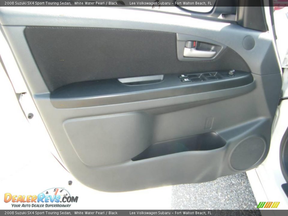2008 Suzuki SX4 Sport Touring Sedan White Water Pearl / Black Photo #17