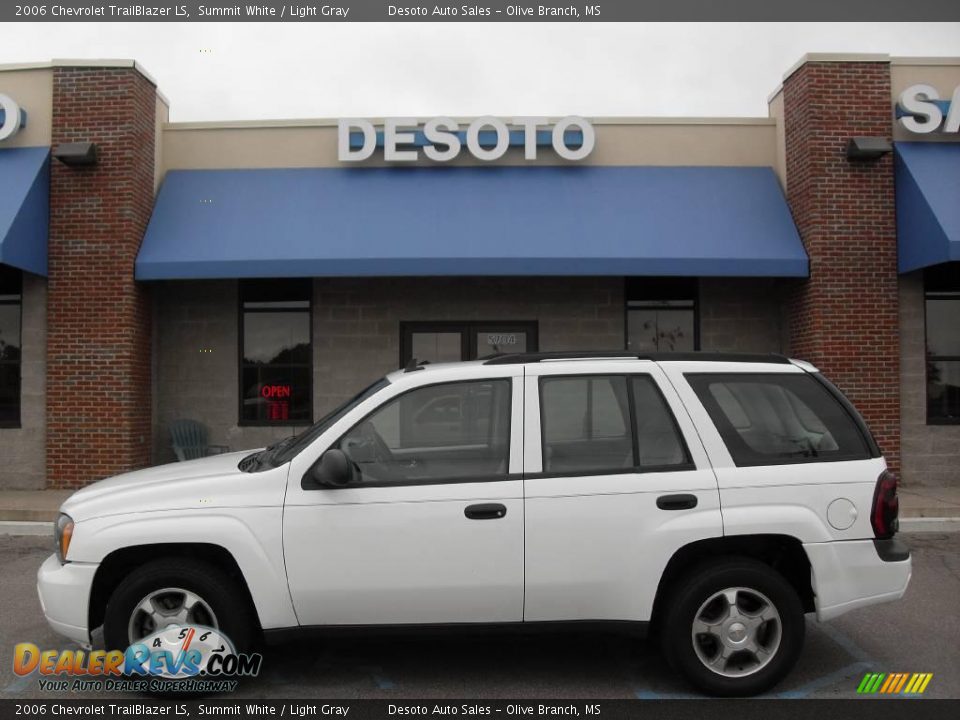2006 Chevrolet TrailBlazer LS Summit White / Light Gray Photo #1