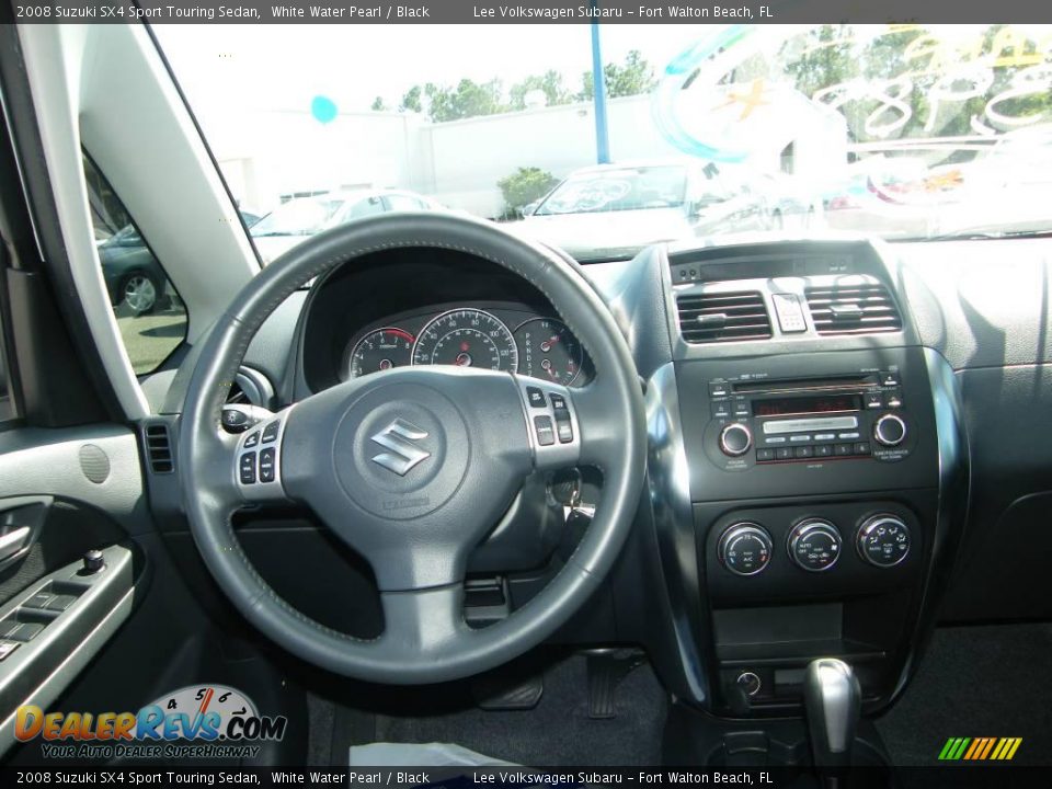 2008 Suzuki SX4 Sport Touring Sedan White Water Pearl / Black Photo #18