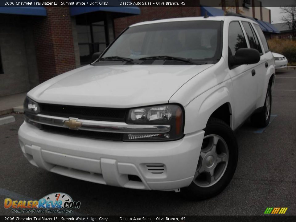 2006 Chevrolet TrailBlazer LS Summit White / Light Gray Photo #2