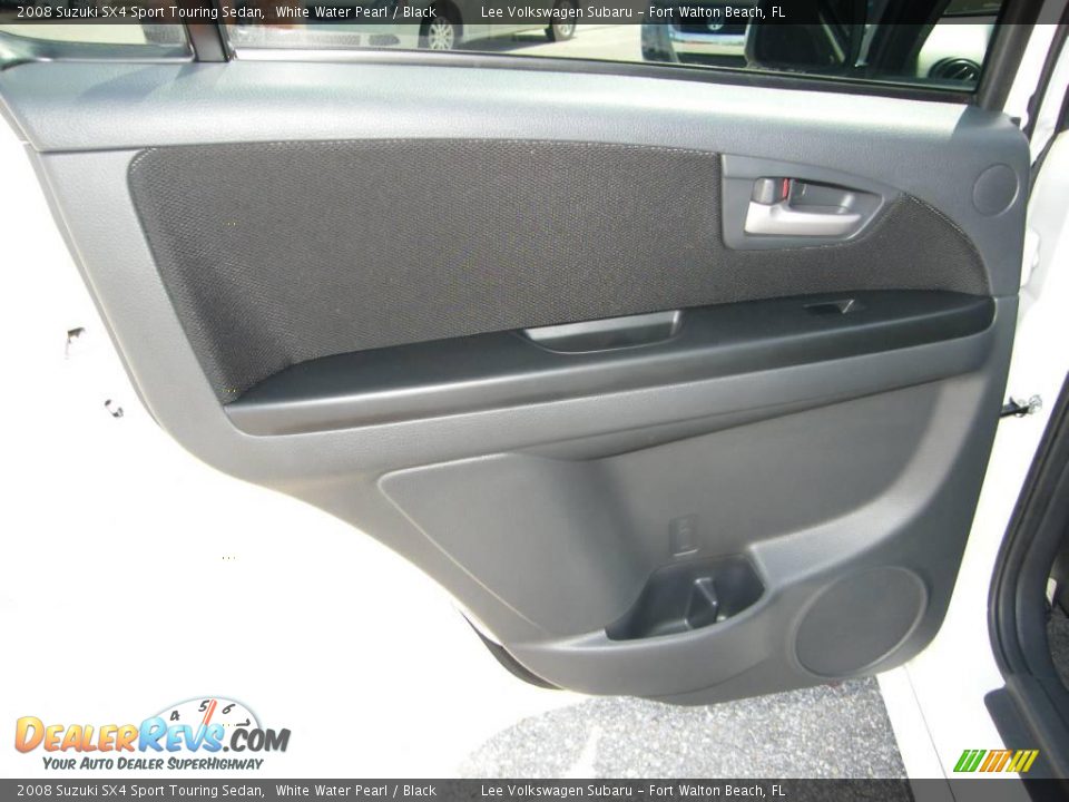 2008 Suzuki SX4 Sport Touring Sedan White Water Pearl / Black Photo #23