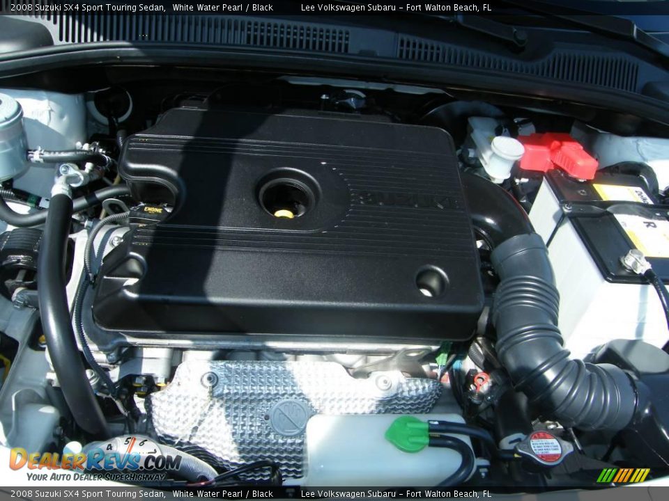 2008 Suzuki SX4 Sport Touring Sedan White Water Pearl / Black Photo #28