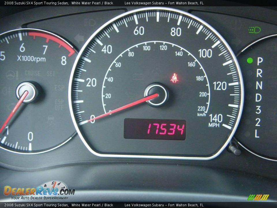 2008 Suzuki SX4 Sport Touring Sedan White Water Pearl / Black Photo #29