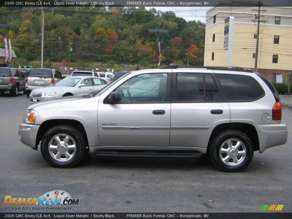 2006 GMC Envoy SLE 4x4 Liquid Silver Metallic / Ebony Black Photo #3