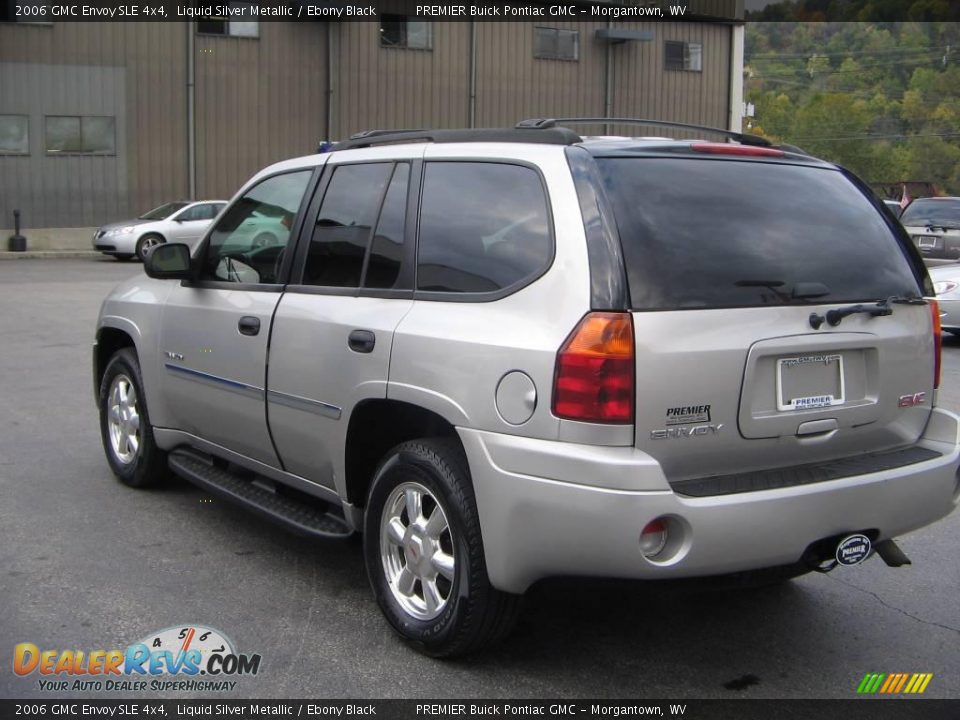 2006 GMC Envoy SLE 4x4 Liquid Silver Metallic / Ebony Black Photo #4