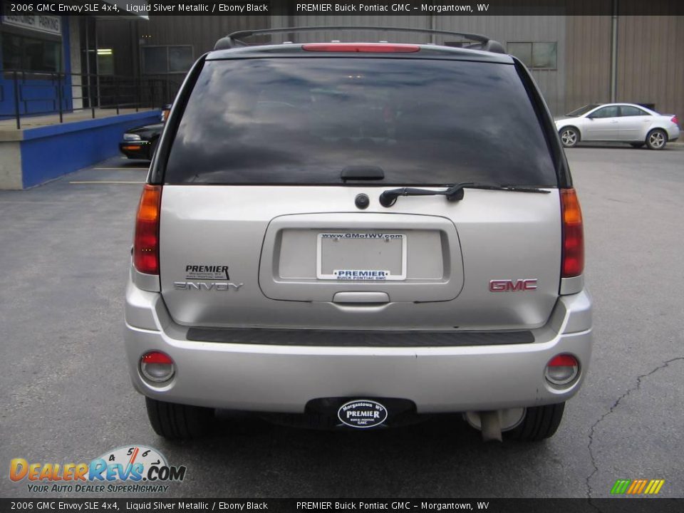 2006 GMC Envoy SLE 4x4 Liquid Silver Metallic / Ebony Black Photo #5