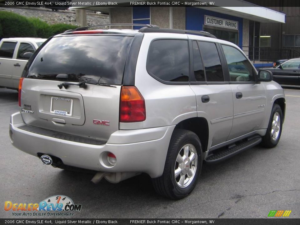 2006 GMC Envoy SLE 4x4 Liquid Silver Metallic / Ebony Black Photo #6