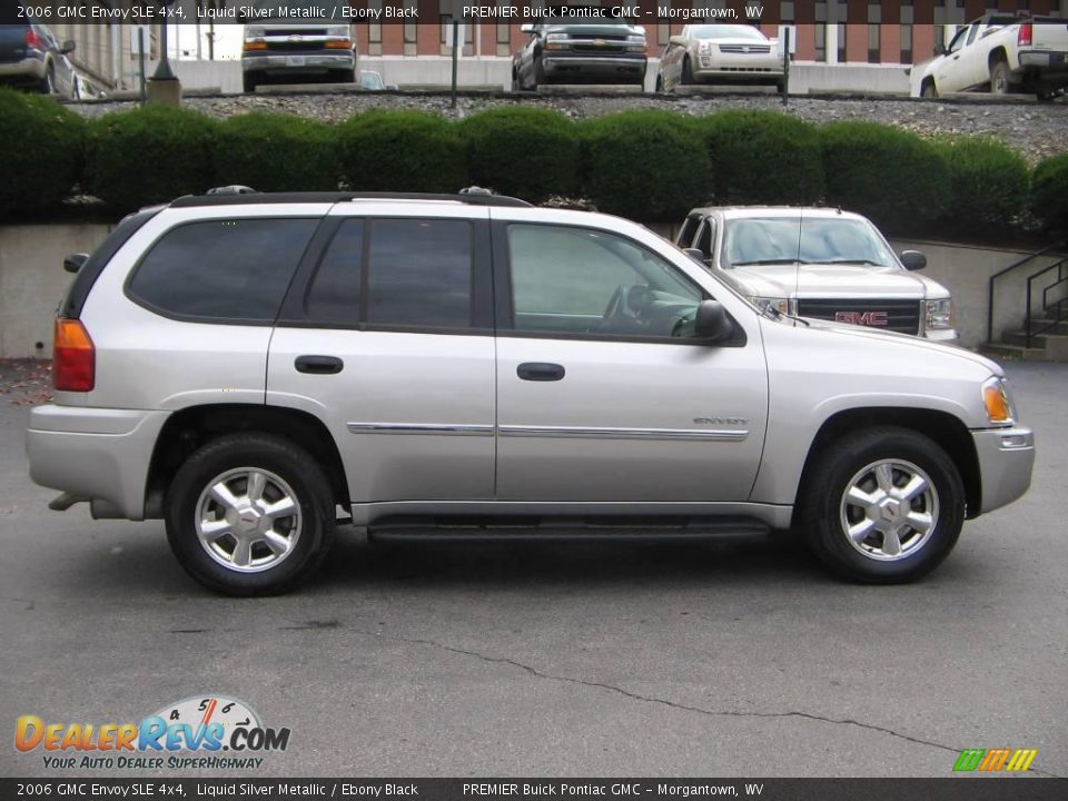 2006 GMC Envoy SLE 4x4 Liquid Silver Metallic / Ebony Black Photo #7