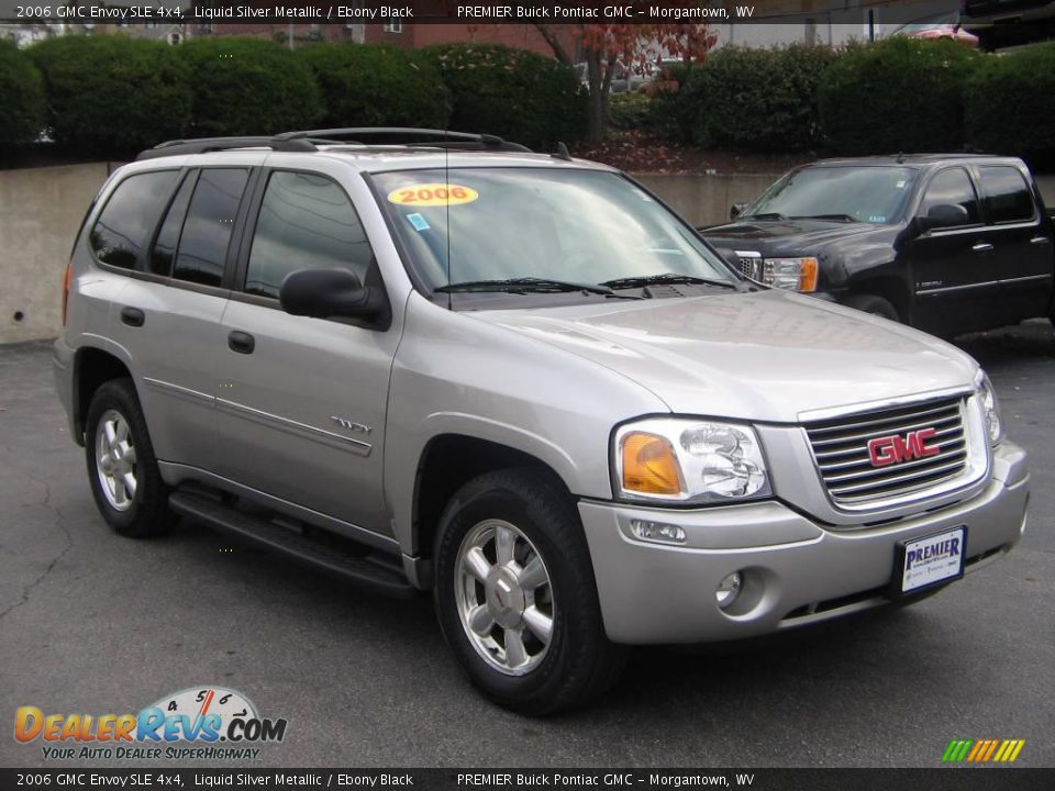 2006 GMC Envoy SLE 4x4 Liquid Silver Metallic / Ebony Black Photo #8