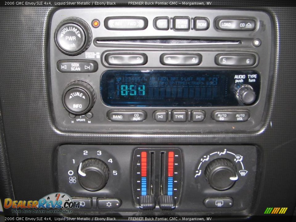 2006 GMC Envoy SLE 4x4 Liquid Silver Metallic / Ebony Black Photo #14