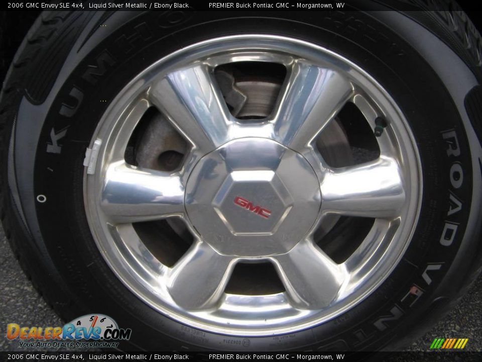 2006 GMC Envoy SLE 4x4 Liquid Silver Metallic / Ebony Black Photo #20