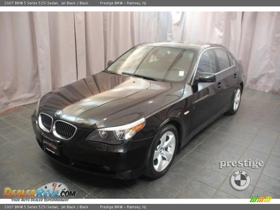 2007 BMW 5 Series 525i Sedan Jet Black / Black Photo #1