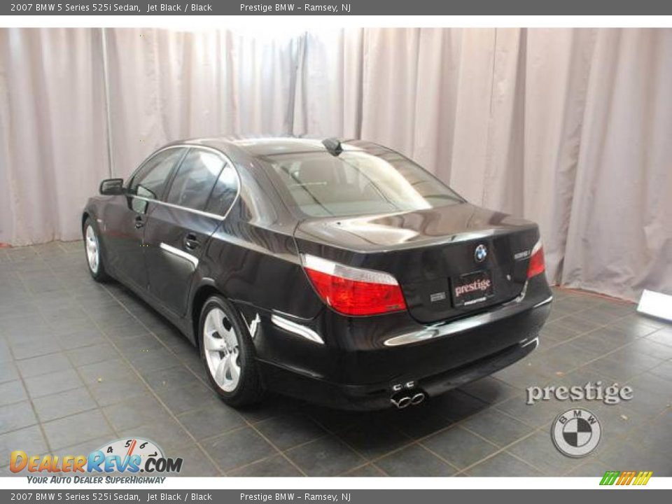 2007 BMW 5 Series 525i Sedan Jet Black / Black Photo #2