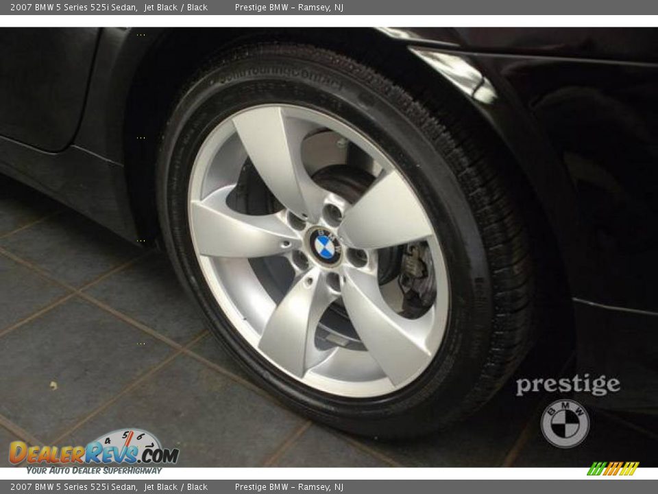 2007 BMW 5 Series 525i Sedan Jet Black / Black Photo #3