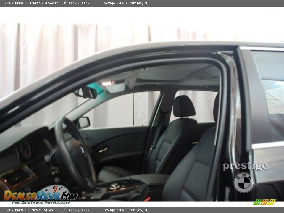 2007 BMW 5 Series 525i Sedan Jet Black / Black Photo #5