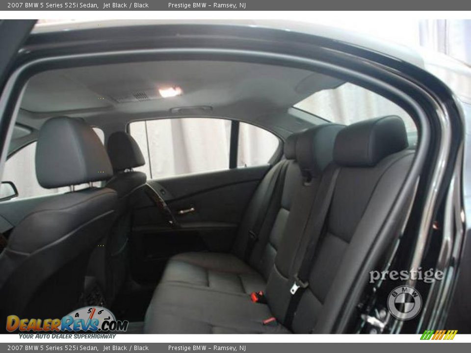 2007 BMW 5 Series 525i Sedan Jet Black / Black Photo #6