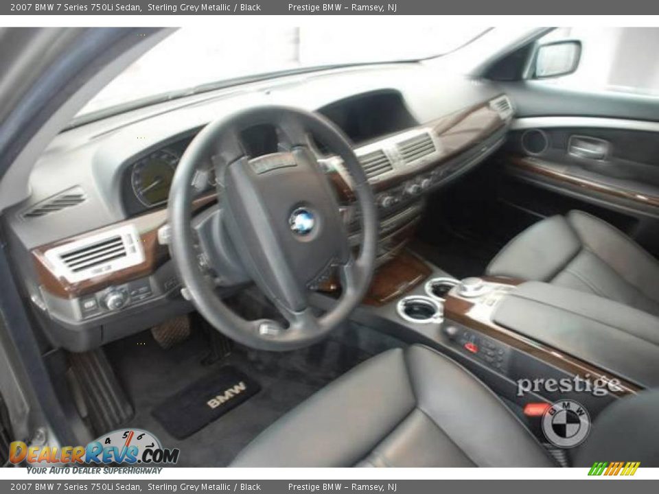 2007 BMW 7 Series 750Li Sedan Sterling Grey Metallic / Black Photo #4