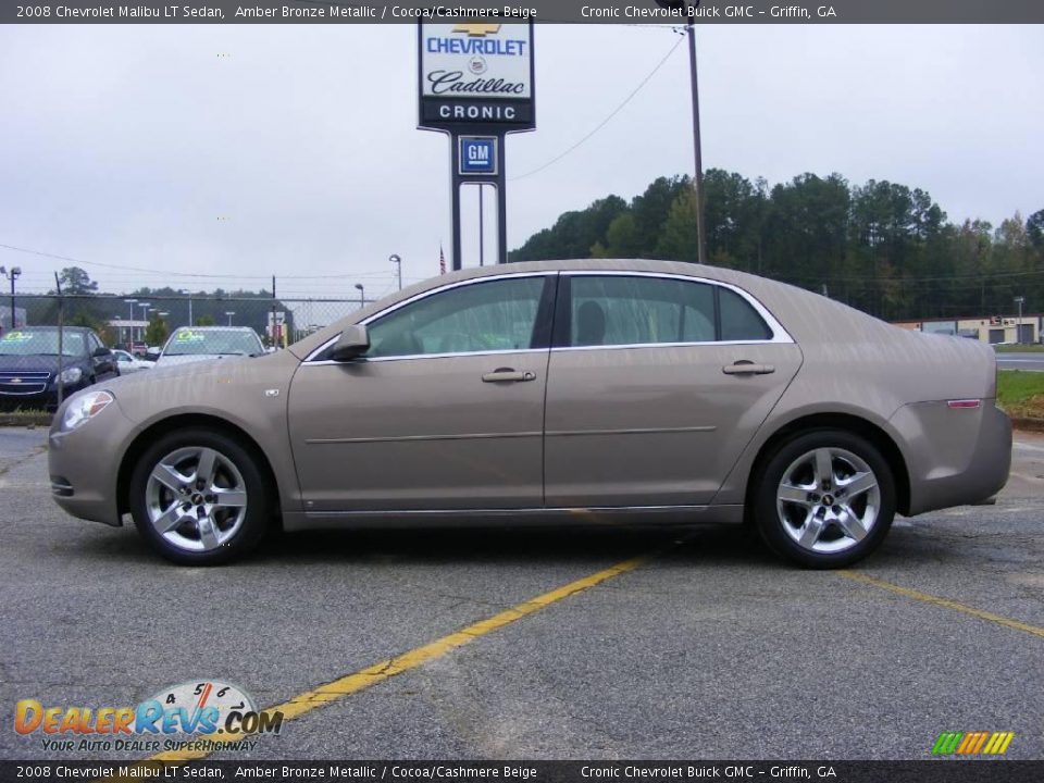 2008 Chevrolet Malibu LT Sedan Amber Bronze Metallic / Cocoa/Cashmere Beige Photo #1