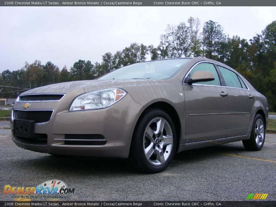 2008 Chevrolet Malibu LT Sedan Amber Bronze Metallic / Cocoa/Cashmere Beige Photo #2