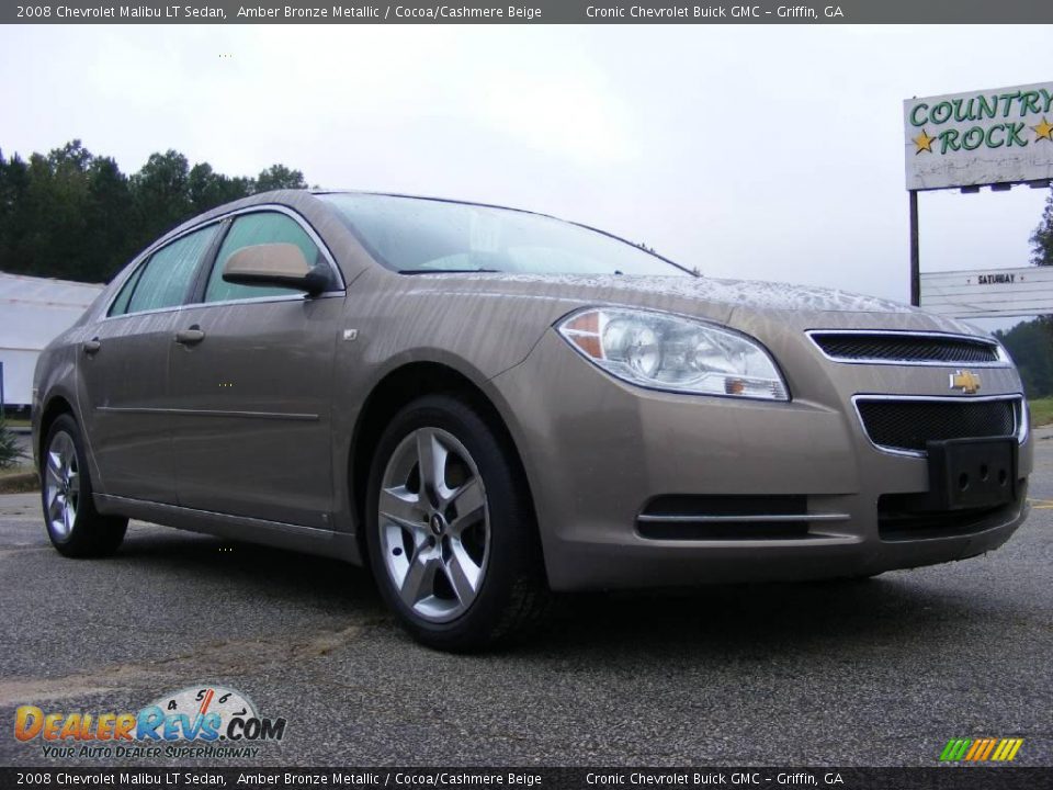 2008 Chevrolet Malibu LT Sedan Amber Bronze Metallic / Cocoa/Cashmere Beige Photo #4