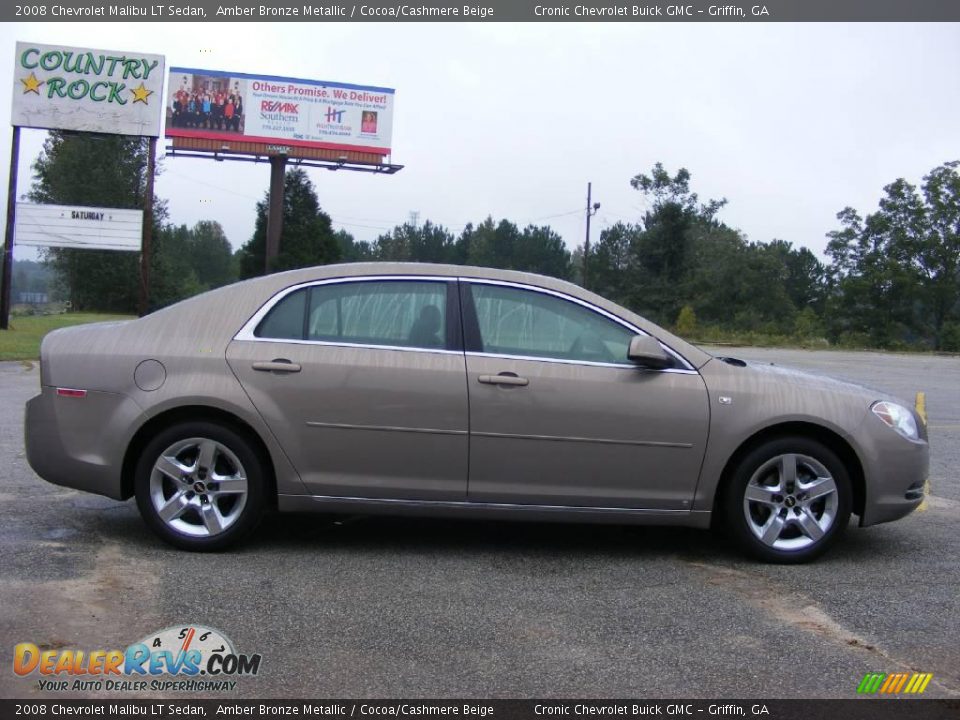 2008 Chevrolet Malibu LT Sedan Amber Bronze Metallic / Cocoa/Cashmere Beige Photo #5