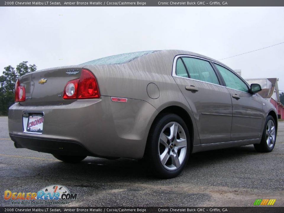 2008 Chevrolet Malibu LT Sedan Amber Bronze Metallic / Cocoa/Cashmere Beige Photo #6