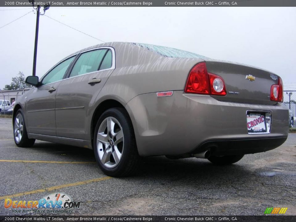 2008 Chevrolet Malibu LT Sedan Amber Bronze Metallic / Cocoa/Cashmere Beige Photo #8