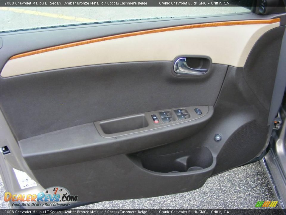 2008 Chevrolet Malibu LT Sedan Amber Bronze Metallic / Cocoa/Cashmere Beige Photo #11