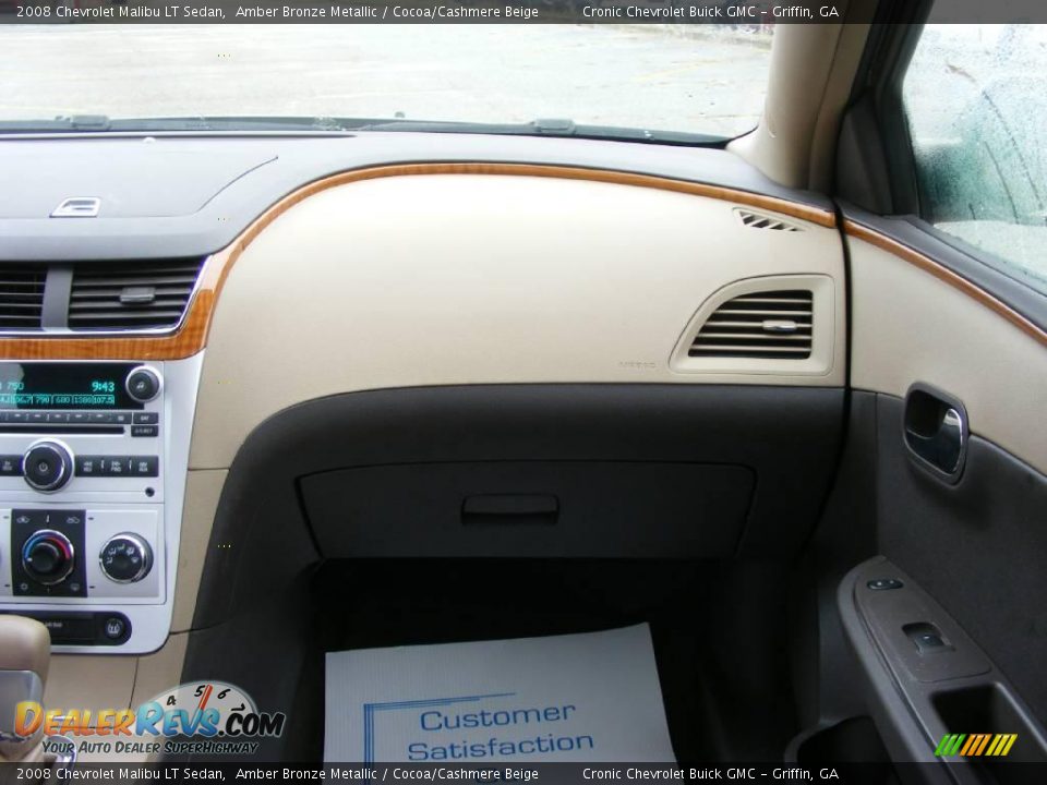 2008 Chevrolet Malibu LT Sedan Amber Bronze Metallic / Cocoa/Cashmere Beige Photo #16