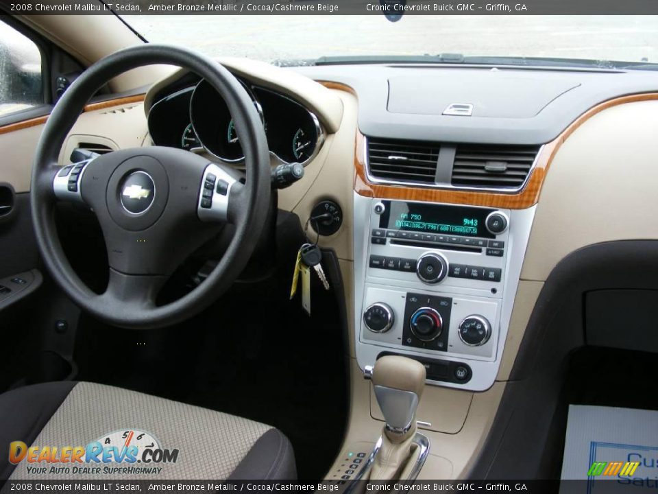 2008 Chevrolet Malibu LT Sedan Amber Bronze Metallic / Cocoa/Cashmere Beige Photo #17