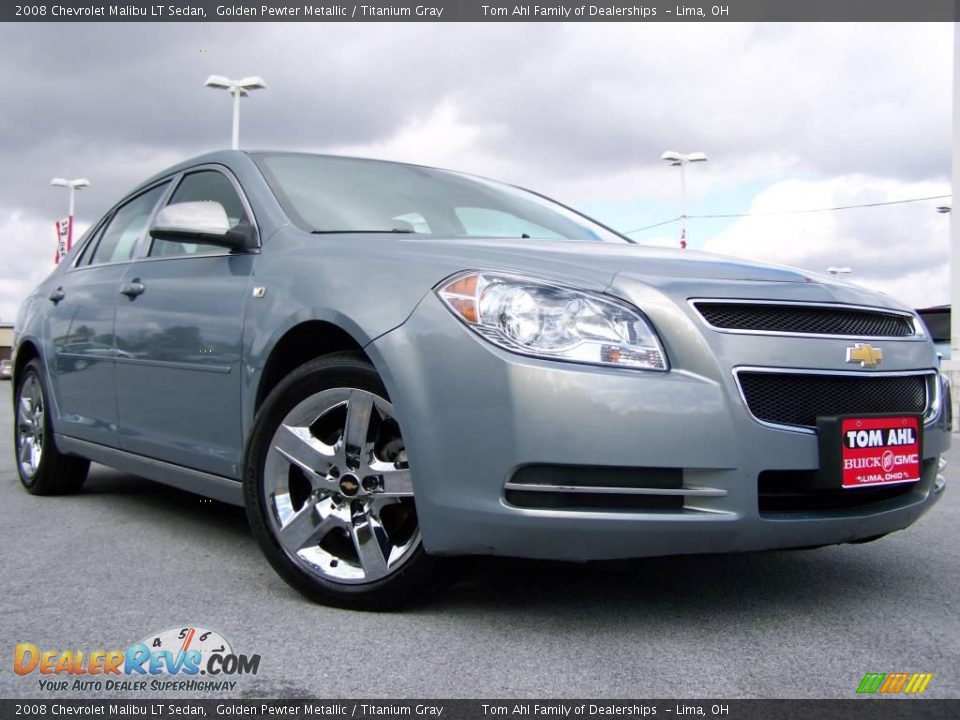 2008 Chevrolet Malibu LT Sedan Golden Pewter Metallic / Titanium Gray Photo #1