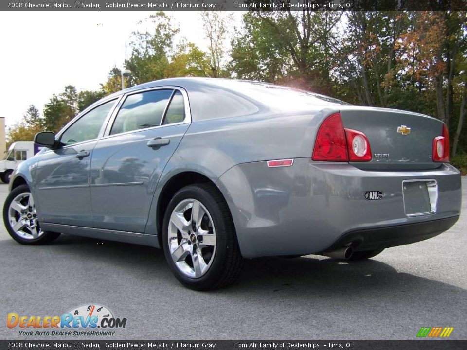 2008 Chevrolet Malibu LT Sedan Golden Pewter Metallic / Titanium Gray Photo #4