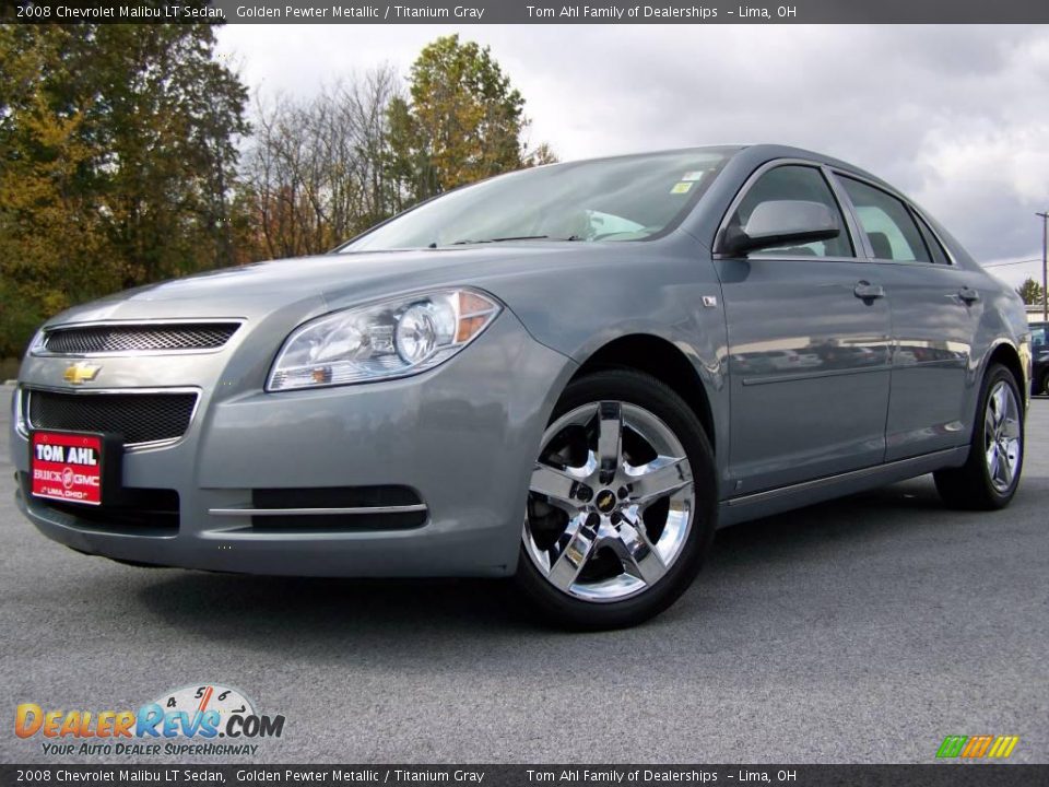 2008 Chevrolet Malibu LT Sedan Golden Pewter Metallic / Titanium Gray Photo #5