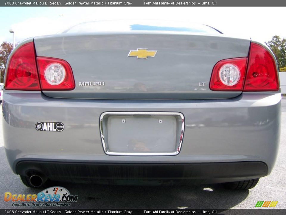 2008 Chevrolet Malibu LT Sedan Golden Pewter Metallic / Titanium Gray Photo #6