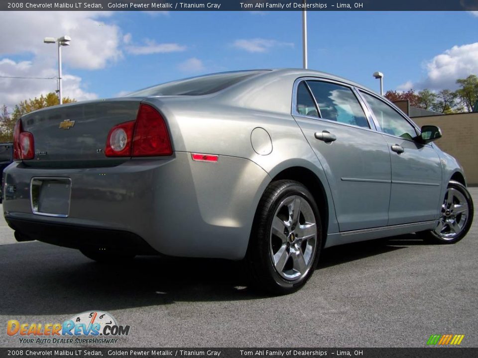 2008 Chevrolet Malibu LT Sedan Golden Pewter Metallic / Titanium Gray Photo #7