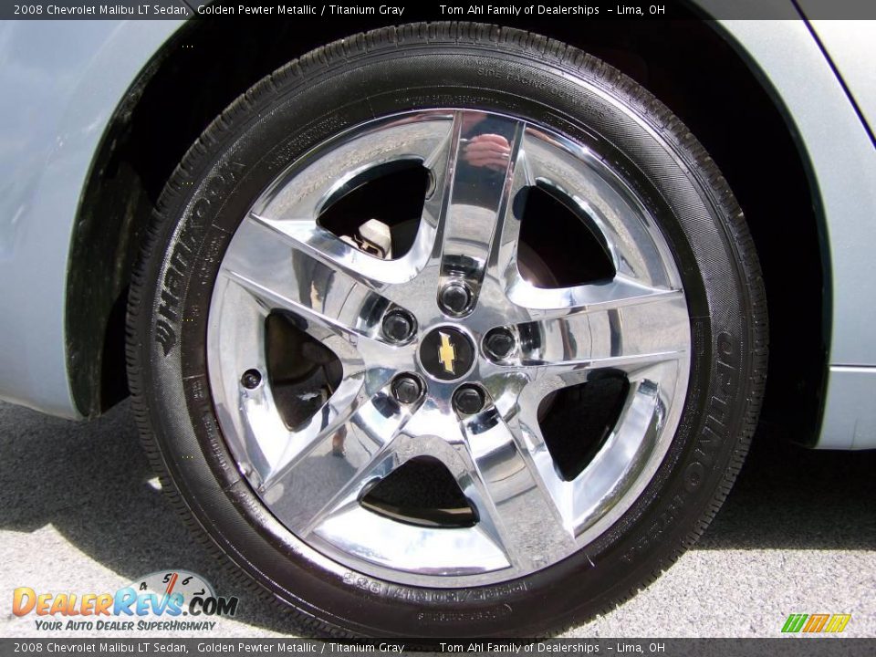2008 Chevrolet Malibu LT Sedan Golden Pewter Metallic / Titanium Gray Photo #8