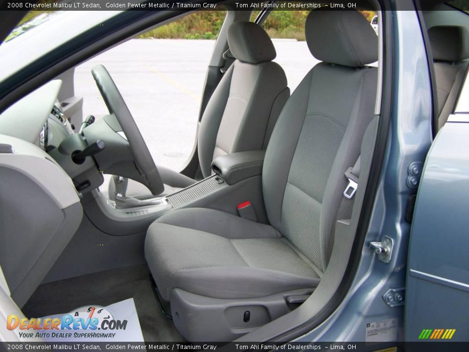 2008 Chevrolet Malibu LT Sedan Golden Pewter Metallic / Titanium Gray Photo #9