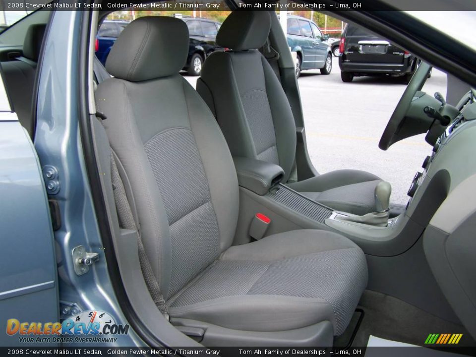 2008 Chevrolet Malibu LT Sedan Golden Pewter Metallic / Titanium Gray Photo #12