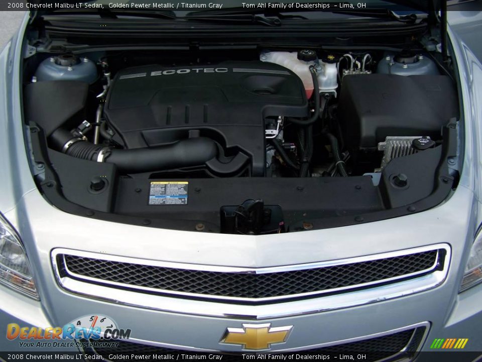2008 Chevrolet Malibu LT Sedan Golden Pewter Metallic / Titanium Gray Photo #14